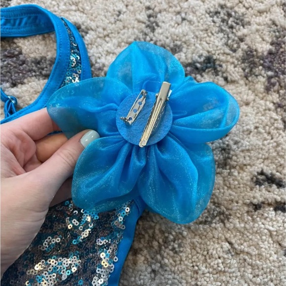 Costume Gallery Blue Sequin Ballet Dance Costume - Picture 4 of 10